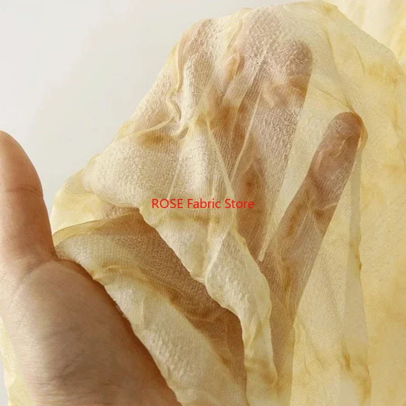 밝은 노란색 녹색 부드러운 경량 주름 쉬폰 원단 아동  - Soft Summer Yellow Clothing 리뷰 및 가격