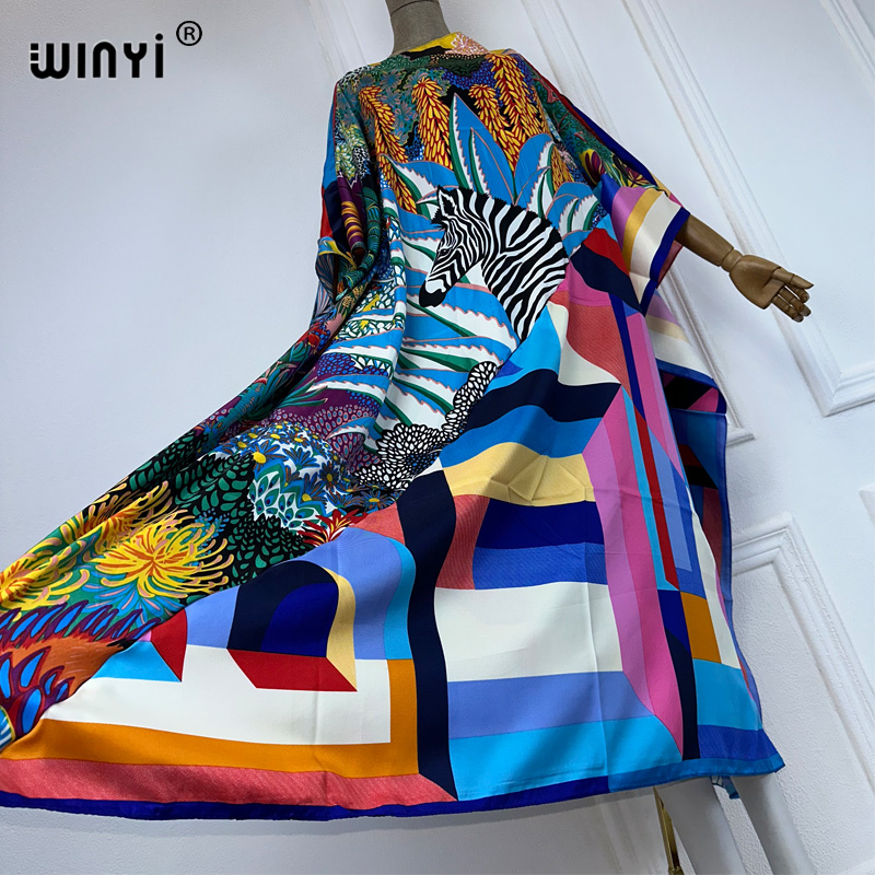 WINYI 하이 퀄리티 프린트 카프탄 패션 아프리카 의 - Summer Evenings Clothing 리뷰 및 가격