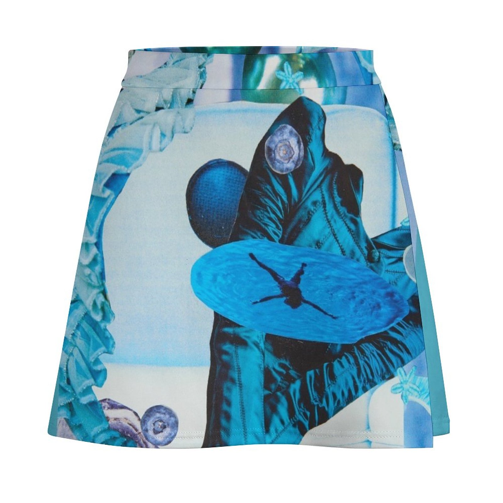 파도 위에 떠다니는 블루 미니스커트 일본 패션 여성 여 - Summer Clothing Online 리뷰 및 가격