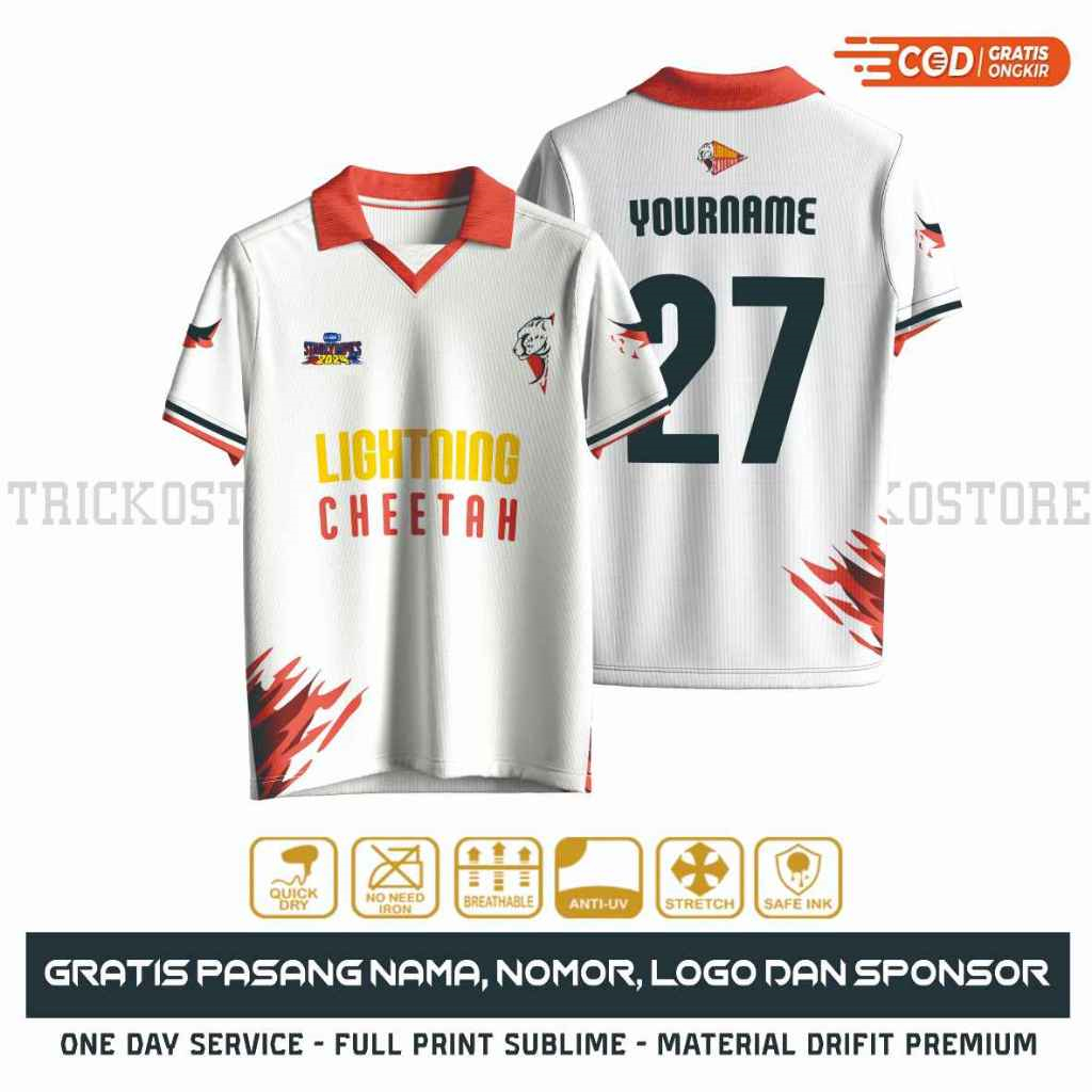 GMMTV LIGHTNING CHEETAH JERSEY - Summer Clothing Names 리뷰 및 가격