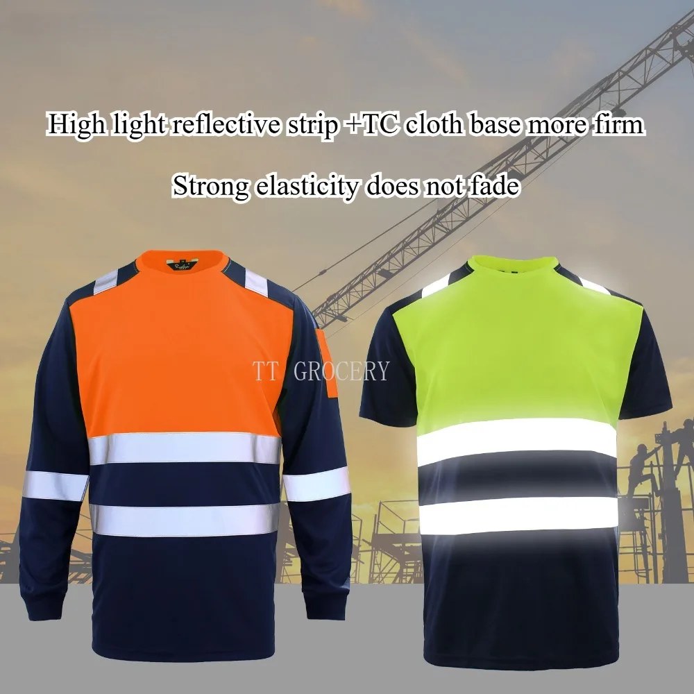 높은 가시성 안전 작업 셔츠 여름 통기성 작업 T 셔츠 - Summer Hi Vis Clothing 리뷰 및 가격