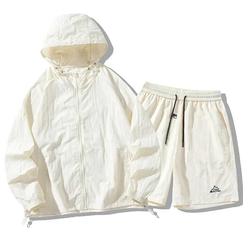 아이스 실크 야외 자외선 차단 의류 세트 모자 얇고 통 - Summer Knit Clothing 리뷰 및 가격