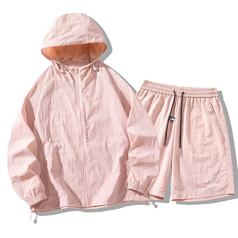 아이스 실크 야외 자외선 차단 의류 세트 모자 얇고 통 - Summer Knit Clothing 리뷰 및 가격